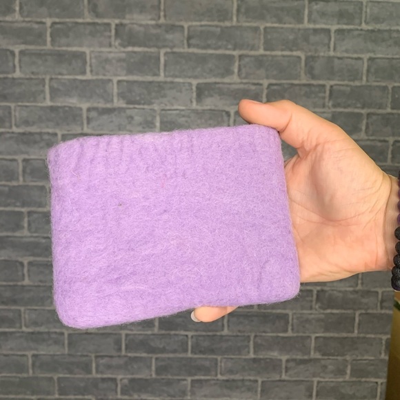 Wool Purple Peace Bag - Picture 2 of 3